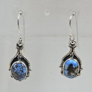 Golden Hills Turquoise 1" 925 Sterling Silver Earring (REXT23-67)