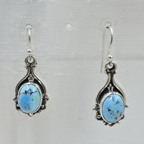 Golden Hills Turquoise 1" 925 Sterling Silver Earring (REXT23-42)