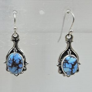 Golden Hills Turquoise 1" 925 Sterling Silver Earring (REXT23-65)