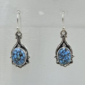 Golden Hills Turquoise 1" 925 Sterling Silver Earring (REXT23-63)