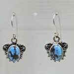 Golden Hills Turquoise 1" 925 Sterling Silver Earring (REXT23-61)