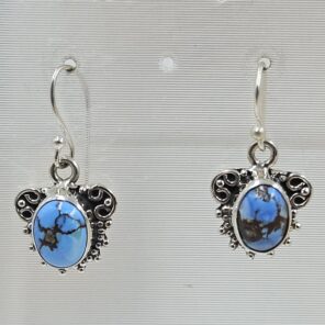 Golden Hills Turquoise 1" 925 Sterling Silver Earring (REXT23-58)