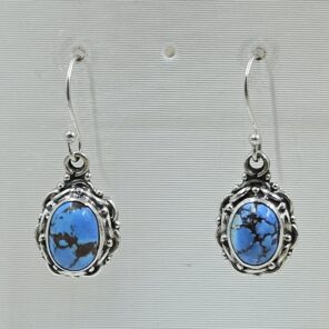 Golden Hills Turquoise 1" 925 Sterling Silver Earring (REXT23-40)