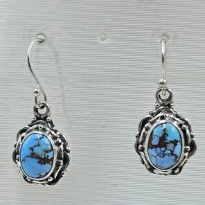 Golden Hills Turquoise 1" 925 Sterling Silver Earring (REXT23-48)