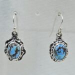 Golden Hills Turquoise 1" 925 Sterling Silver Earring (REXT23-56)