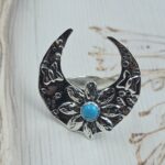 Kingman Turquoise Southwest 925 Sterling Silver Ring (REXT119-52)
