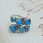 Kingman Turquoise Southwest 925 Sterling Silver Ring (RS70-23)