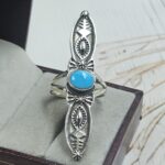 Kingman Turquoise Southwest 925 Sterling Silver Ring (RS70-22)