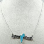 Kingman Turquoise 9.5″ Southwest 925 Silver Necklace (RS70-20)