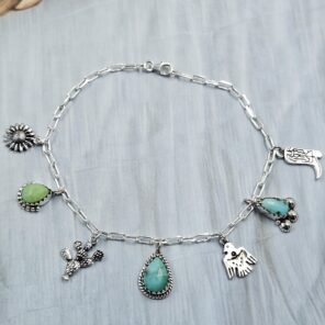 Wild Horse Jasper Southwest Charm Necklace (RS13-465)