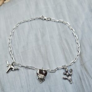 Wild Horse Jasper Southwest Charm Necklace (RS13-462)