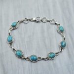 Mohave Turquoise 7.5" 925 Sterling Silver Bracelet (REXT11-410)