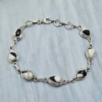 White Buffalo Turquoise 7.5" 925 Sterling Silver Bracelet (REXT11-453)