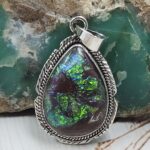 Sterling Opal 1.5" 925 Silver Pendant (RS20-266)