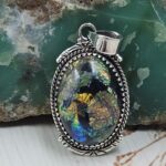 Sterling Opal 1.5" 925 Silver Pendant (RS20-265)