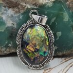 Sterling Opal 1.5" 925 Silver Pendant (RS20-173)