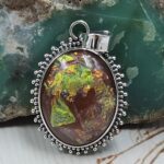 Sterling Opal 1.5" 925 Silver Pendant (RS20-183)