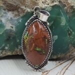 Sterling Opal 1..5" 925 Silver Pendant (RS20-168)