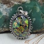Sterling Opal 1.5" 925 Silver Pendant (RS20-171)