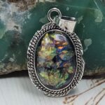 Sterling Opal 1.5" 925 Silver Pendant (RS20-177)