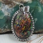 Sterling Opal 1.5" 925 Silver Pendant (RS20-178)