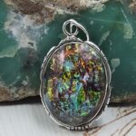 Sterling Opal 1.5" 925 Silver Pendant (RS20-175)