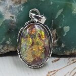 Sterling Opal 1.5" 925 Silver Pendant (RS20-188)
