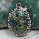 Sterling Opal 1.5" 925 Silver Pendant (RS20-205)