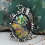 Sterling Opal 1.5" 925 Silver Pendant (RS20-222)