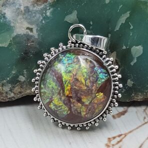 Sterling Opal 1.25" 925 Silver Pendant (RS20-244)