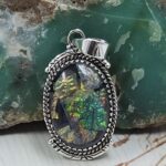 Sterling Opal 1.5" 925 Silver Pendant (RS20-243)
