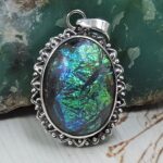 Sterling Opal 1.5" 925 Silver Pendant (RS20-224)