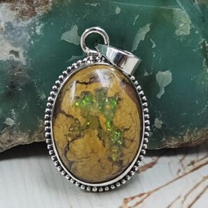 Sterling Opal 1.5" 925 Silver Pendant (RS20-241)