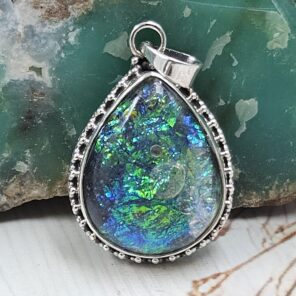 Sterling Opal 1.5" 925 Silver Pendant (RS20-240)