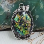 Sterling Opal 1.5" 925 Silver Pendant (RS20-194)