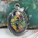 Sterling Opal 1.5" 925 Silver Pendant (RS20-229)
