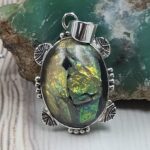 Sterling Opal 1.5" 925 Silver Pendant (RS20-239)