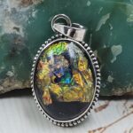 Sterling Opal 1.5" 925 Silver Pendant (RS20-259)