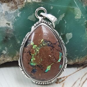 Sterling Opal 1.5" 925 Silver Pendant (RS20-245)