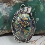 Sterling Opal 1.5" 925 Silver Pendant (RS20-207)