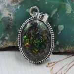 Sterling Opal 1.5" 925 Silver Pendant (RS20-255)