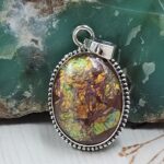 Sterling Opal 1.5" 925 Silver Pendant (RS20-215)