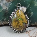 Sterling Opal 1.5" 925 Silver Pendant (RS20-253)