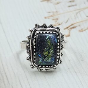 Sterling Opal Size US 7 925 Silver Ring (REXT25-65)