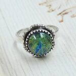 Sterling Opal Size US 7 925 Silver Ring (REXT25-58)