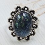 Sterling Opal Size US 10 925 Silver Ring (REXT25-118)