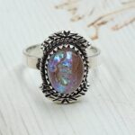 Sterling Opal Size US 7 925 Silver Ring (REXT25-67)