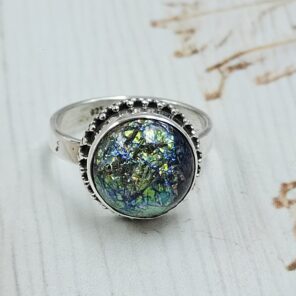 Sterling Opal Size US 7 925 Silver Ring (REXT25-55)