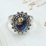 Sterling Opal Size US 6 925 Silver Ring (REXT25-47)