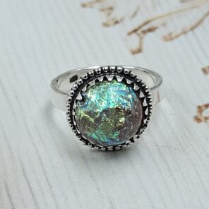 Sterling Opal Size US 6 925 Silver Ring (REXT25-35)